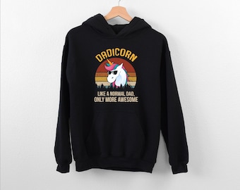 Dadicorn Hoodie, Magical Daddy Hoodie, Awesome Dad Hoodie, Epic Daddycorn Hoodie, Dad Birthday Party Hoodie, Dadacorn Hoodie, Unicorn Party