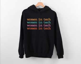 Women in Tech Hoodie, Software Developer Hoodie, Coder Girl Hoodie, Web Development Hoodie, Technology Enthusiast Hoodie, Tech Career Hoodie