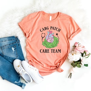 Cabg Patch Care Team Shirt, CVICU Nurse Shirt, Cardiovascular Nurse Shirt, Cardiology Tshirt, Cabg Patch Heart Shirt, Nurse Life Shirt, Girl