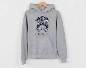Postal Life Hoodie, Hoodie For Mail Lady, Mail Carrier Hoodie, Post Office Worker Hoodie, Mailman Hoodie, Funny Post Office Employee Hoodie