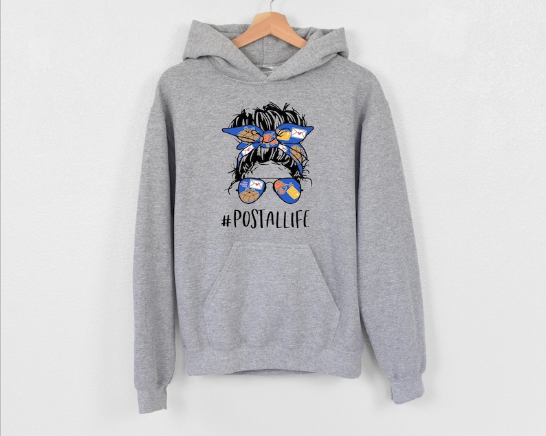 Postal Life Hoodie, Hoodie For Mail Lady, Mail Carrier Hoodie, Post Office Worker Hoodie, Mailman Hoodie, Funny Post Office Employee Hoodie Bild 1