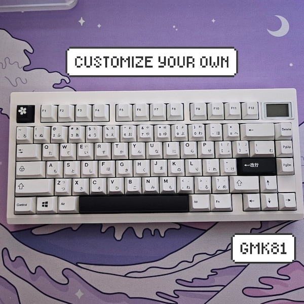 custom gmk81 || wireless 75% keyboard with hand lubed switches