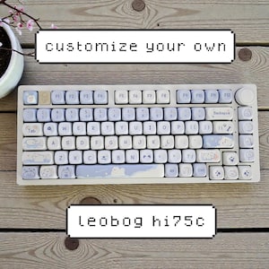 custom leobog hi75c || wired/wireless 75% aluminum keyboard with hand lubed switches