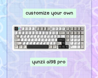 custom yunzii al98 || wireless 96% aluminum keyboard with hand lubed switches