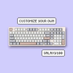Customize your own Galaxy100 || Custom Aluminum 96% Wireless Keyboard with Lubed Linear, Tactile, or Silent Switches