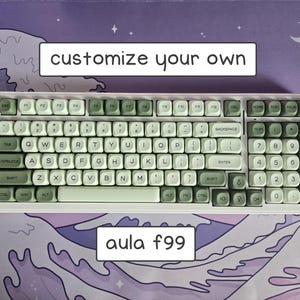 custom aula f99 || wireless 96% keyboard with hand lubed switches