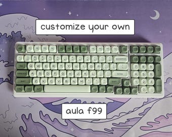 custom aula f99 || wireless 96% keyboard with hand lubed switches