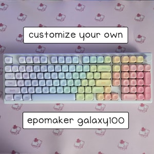 custom epomaker galaxy100 || wireless 96% aluminum keyboard with hand lubed switches