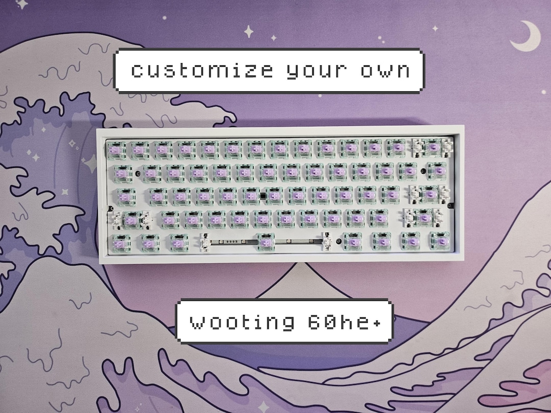 Modded Wooting 60he+ || Hand Lubed Switches + Tofu Redux or