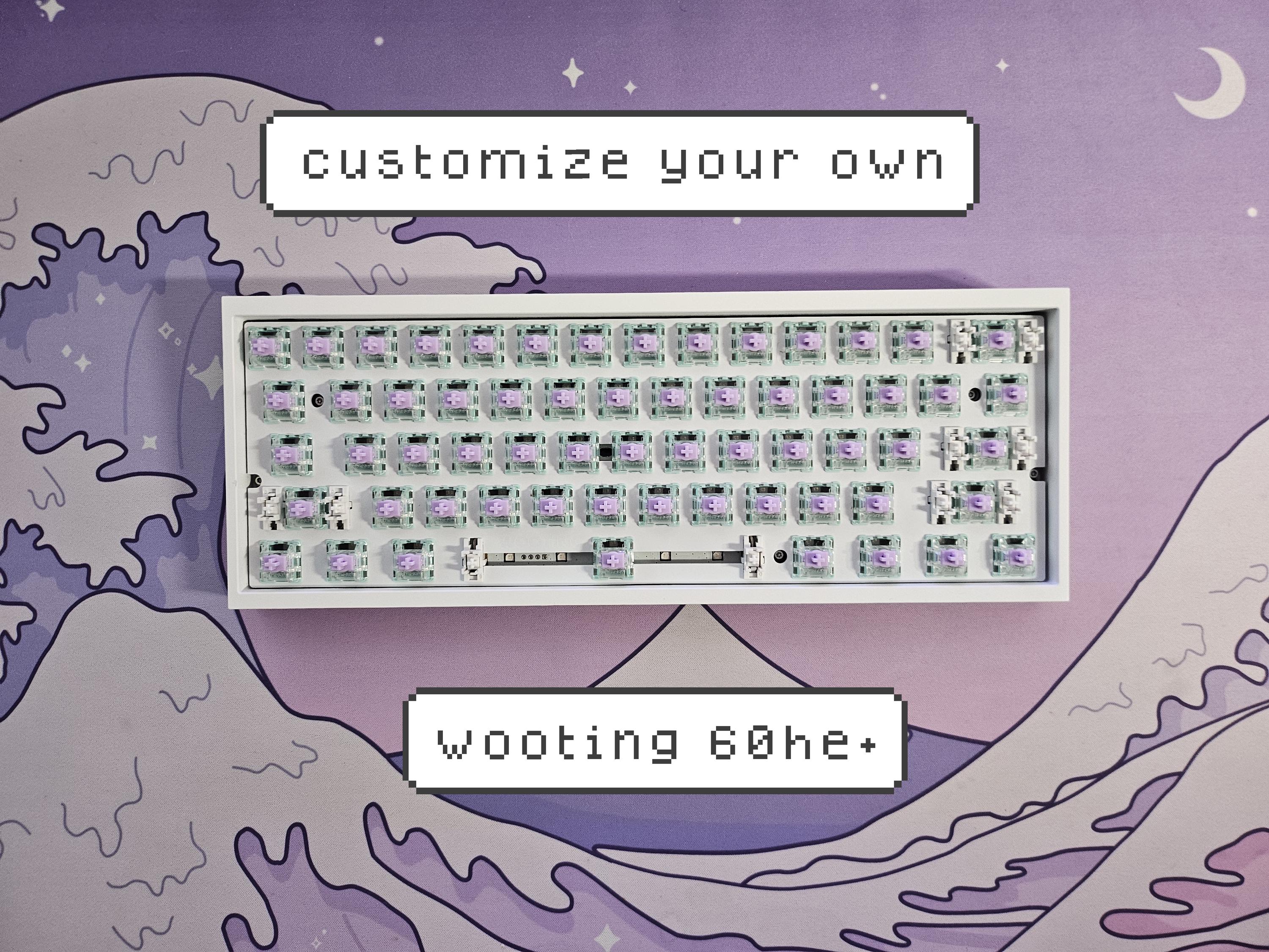 Modded Wooting 60he+ || Hand Lubed Switches + Tofu Redux or