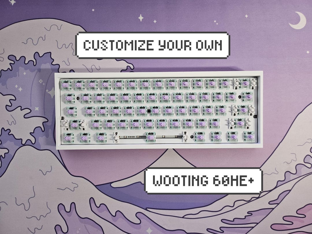 Custom Wooting 60HE+ Keyboard || Aluminum Tofu Redux Case Custom Wooting 60HE+ Keyboard || Aluminum Tofu Redux Case