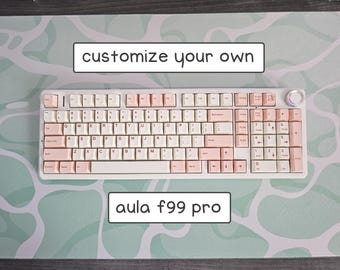 custom aula f99 pro || wireless 96% keyboard with hand lubed switches