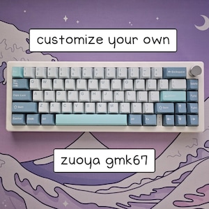 custom gmk67 || wireless 65% keyboard with hand lubed switches