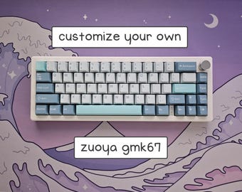 custom gmk67 || wireless 65% keyboard with hand lubed switches
