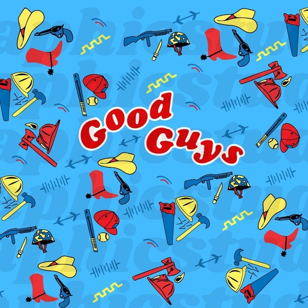 Funny good guy pattern chuck overalls PNG/Ai/SVG Editable files included 300dpi Sublimation png files Dtg fall Printing