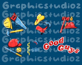 High quality Cricut Good guy icons chuck overalls PNG/Ai/SVG 300dpi Sublimation png files halloween idea designs printing graphics