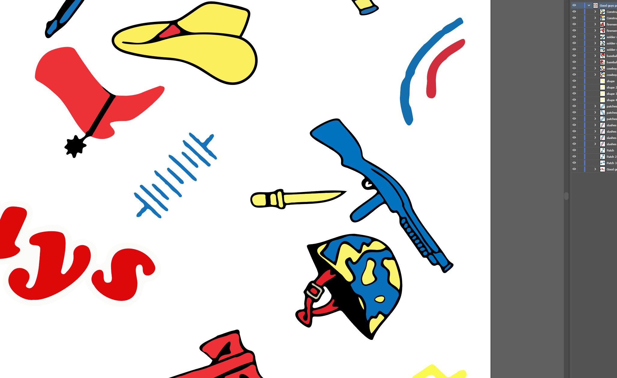 Funny Good Guy Pattern Chuck Overalls Png/ai/svg Editable Files