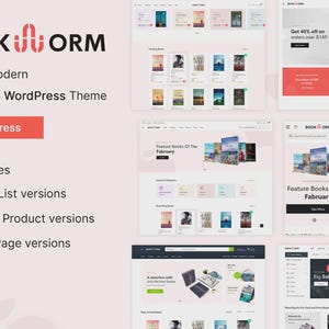 Bookworm - Bookstore & Bookshop WooCommerce Theme