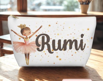 Bolsa para acessórios de bailarina • Nécessaire para maquiagem de balé • Presente de dança para meninas e adultos • Organizador de equipamentos de balé