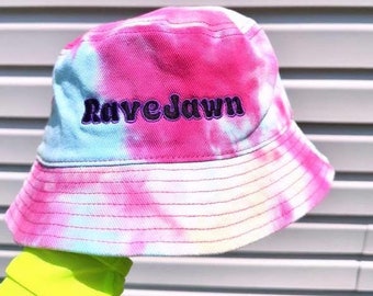 Tie Dye Bucket Hat: Rave Festival Outfit