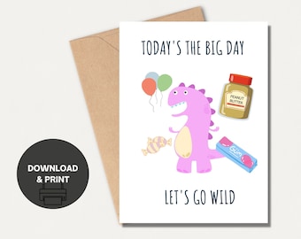 Braces Card | Orthodontist Card | Celebrate Braces On/Off | Printable/ Instant Download
