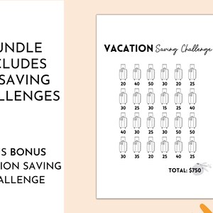 A6 Savings Challenge Printable | Savings Challenge Bundle | 100 ...