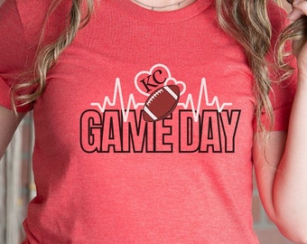 Kansas City Chief Shirt, KC T-shirt, Chiefs Fan Gift, Women's Kansas City shirt, Game Day T shirt, Football Kansas City shirt