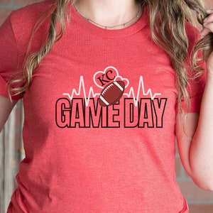 Kansas City Chief Shirt, KC T-shirt, Chiefs Fan Gift, Women&#39;s Kansas City shirt, Game Day T shirt, Football Kansas City shirt