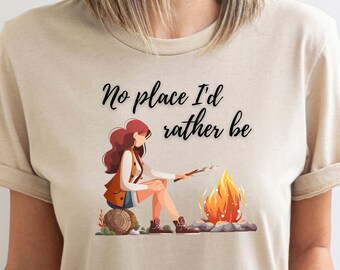 camp life shirt, Happy Camping Shirt, Camping Fire shirt, Camper shirt, Nature Lover gift, Hiking gift, Glamping shirt, RV Camping T-shirt