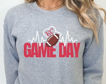 Kansas City Sweatshirt, Football Kansas City Sweatshirt, Chiefs fan sweatshirt, Women's Kansas City Sweatshirt, Kansas City  Chiefs gift