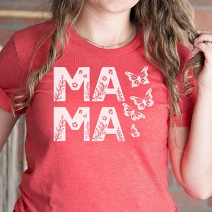 Mom shirt, gift for mom, Mother&#39;s Day t-shirt, floral shirt, Cute Shirt, Best Mom, Mama Shirt, Mom Life Shirt, Mother&#39;s Day Shirt, mama gift