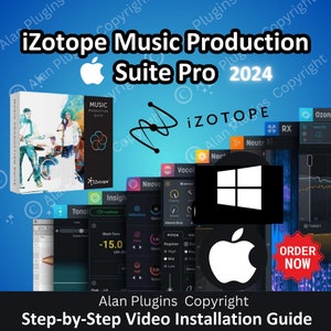 iZotope Music Production Suite Pro 2023 for, Daw, Vst Plugins, Reverb, Mixing, Lifetime Activation, Aax Vst3 Vst Vst2, macOS or Windows