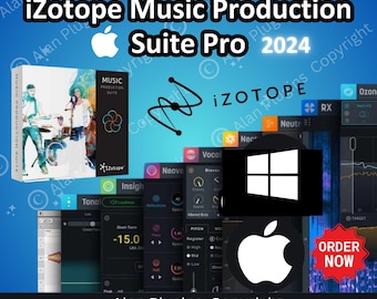 iZotope Music Production Suite Pro 2023 per, Daw, plugin Vst, riverbero, mixaggio, attivazione a vita, Aax Vst3 Vst Vst2, macOS o Windows