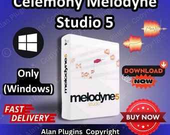 Celemony Melodyne Studio 5 per software di produzione musicale, Daw, plug-in Vst, riverbero, attivazione a vita, Aax Vst3 Vst Vst2, per Windows