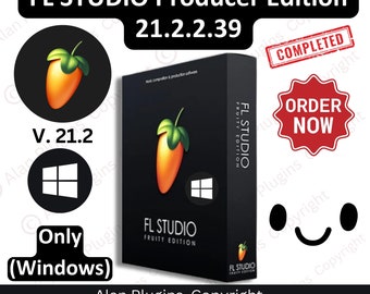 FL Studio 21 Producer Edition v21.2.3 for Music Production Software, Daw, Vst Plugins, Reverb, Preactivated, Aax Vst3 Vst Vst2, Windows