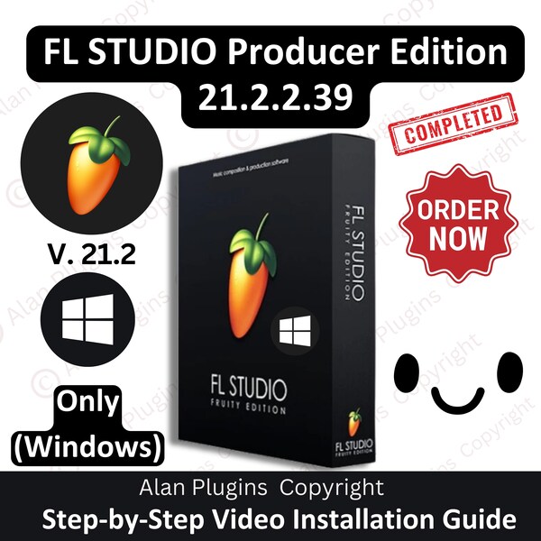 fl studio 21 Producer Edition 21.2 für Musikproduktionssoftware, Daw, Vst Plugins, Reverb, Lifetime Activation, Aax Vst3 Vst Vst2, Win