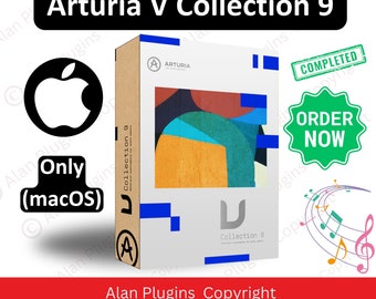 Arturia V Collection 9 for Music Production Software, Instruments, Daw, Vst Plugins, Reverb, Lifetime Activation, Aax Vst3 Vst Vst2, macOS