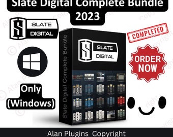 Slate Digital Complete Bundle 2023 pour Windows : logiciel de production musicale, Virtual Mix Rack, DAW, plug-ins VST, Reverb, Aax Vst3 Vst Vst2 Au