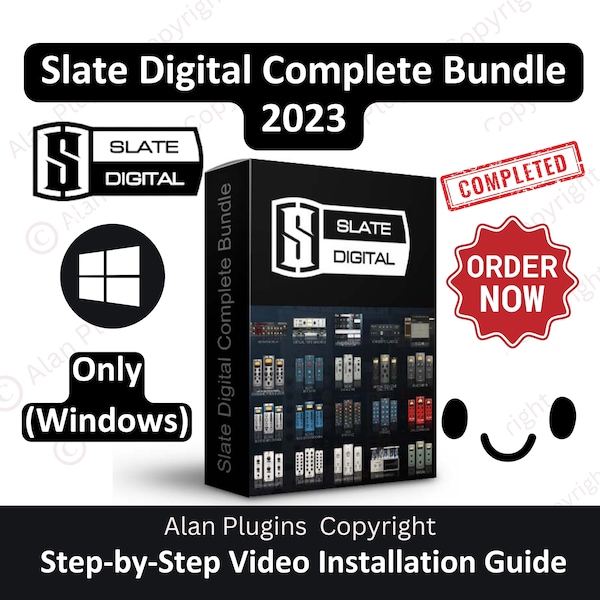 Slate Digital Complete Bundle 2023 pour Windows : logiciel de production musicale, Virtual Mix Rack, DAW, plug-ins VST, Reverb, Aax Vst3 Vst Vst2 Au