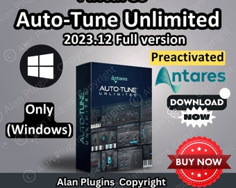 Antares - Auto-Tune Unlimited 2023.13 Version complète pour logiciel de production musicale, plugins Vst, réverbération, préactivation, Aax Vst3 Vst Vst2, Win