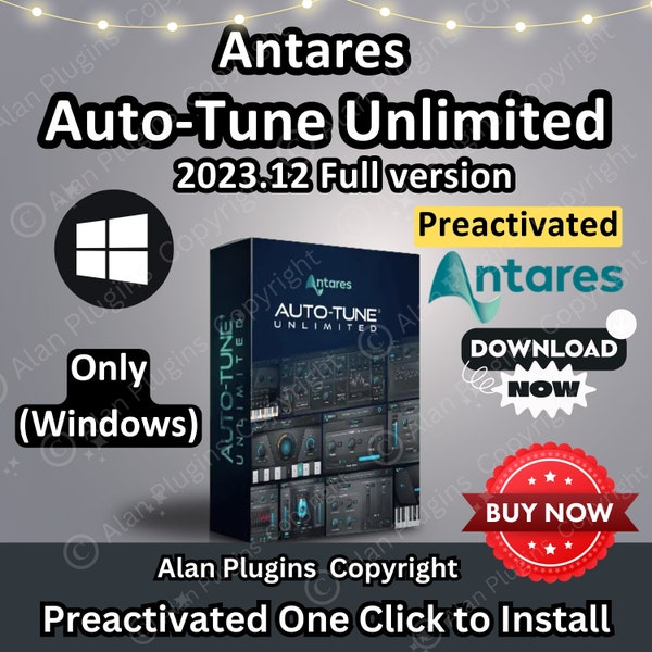 Antares – Auto-Tune Unlimited 2023.13 Full Version for Music Production Software, Vst Plugins, Reverb, Preactivation, Aax Vst3 Vst Vst2, Win