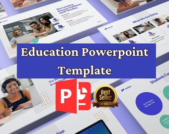 Education Powerpoint Template - The Perfect Solution for Educators with Our Editable PowerPoint Template!
