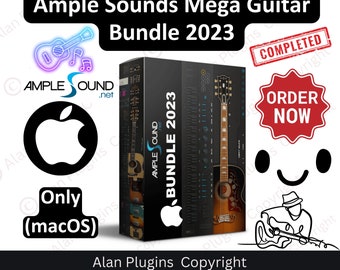 Ample Sounds Mega Guitar Bundle 2023 for Music Production Software, Daw, Vst Plugins, Reverb, Lifetime Activation, Aax Vst3 Vst Vst2, macOS
