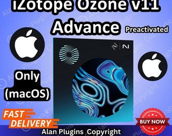 iZotope Ozone v11 Advance for Music Production Software, Daw, Vst Plugins, Reverb Effects, Preactivated, Aax Vst3 Vst Vst2 Au, Only macOS