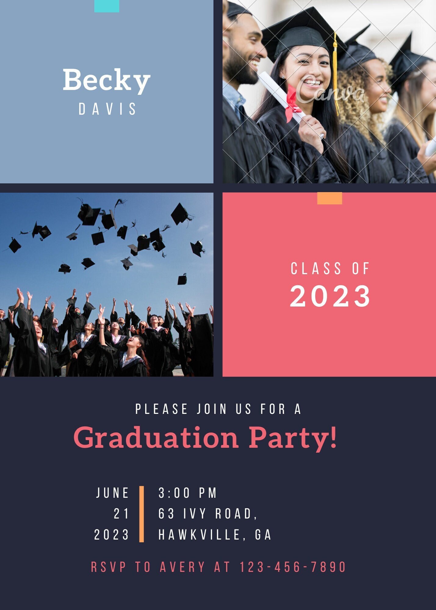 Graduation Invitation Etsy