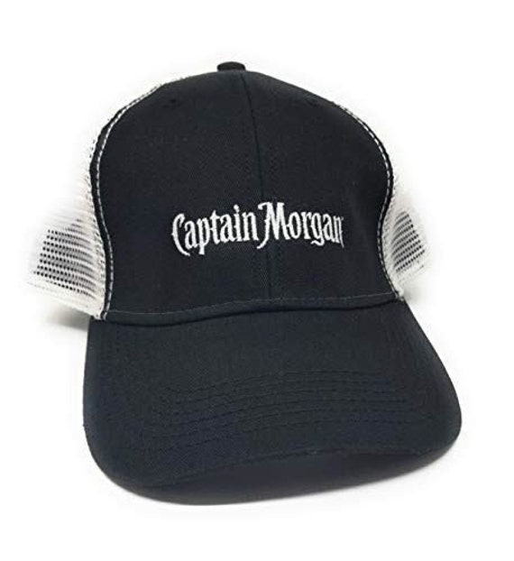 Captain Morgan Stitched Logo Meshback Hat Black