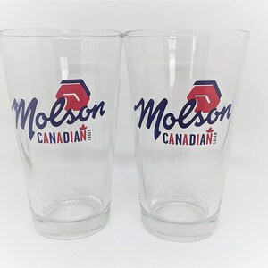 Molson Canadian Lager Pint Glass - Set of 4