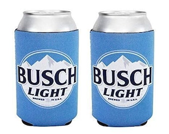 Busch Light Beer 12oz Can Holder Cooler Kaddy Huggie Coolie Set of 2