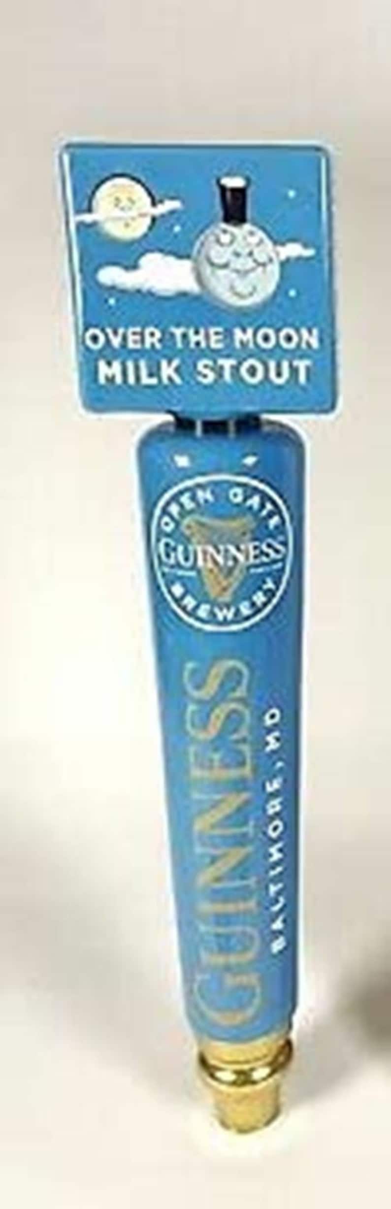 Over the Moon Milk Stout Ceramic Tap, Compatible w/Guinness image 1