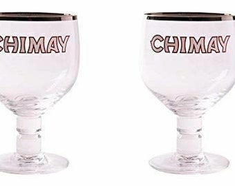 Chimay Belgian Ale Goblet/Chalice Beer Glasses 0.25L - Set of 2 by Chimay